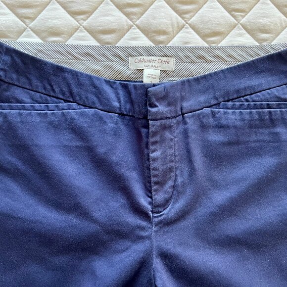 Coldwater Creek Navy Blue Natural Fit Shorts - Picture 2 of 4
